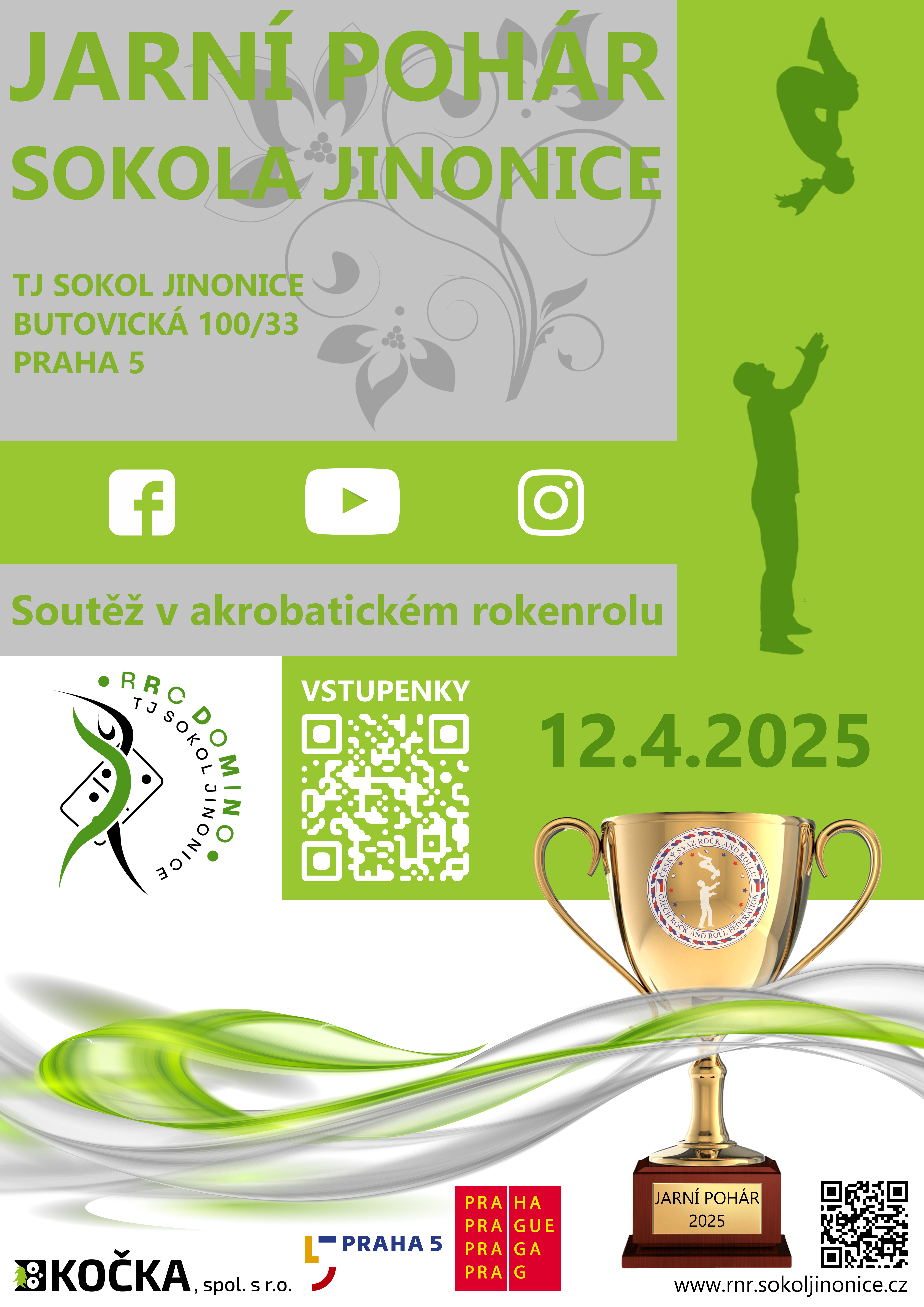 Plakát pro JARNÍ POHÁR Sokola Jinonice